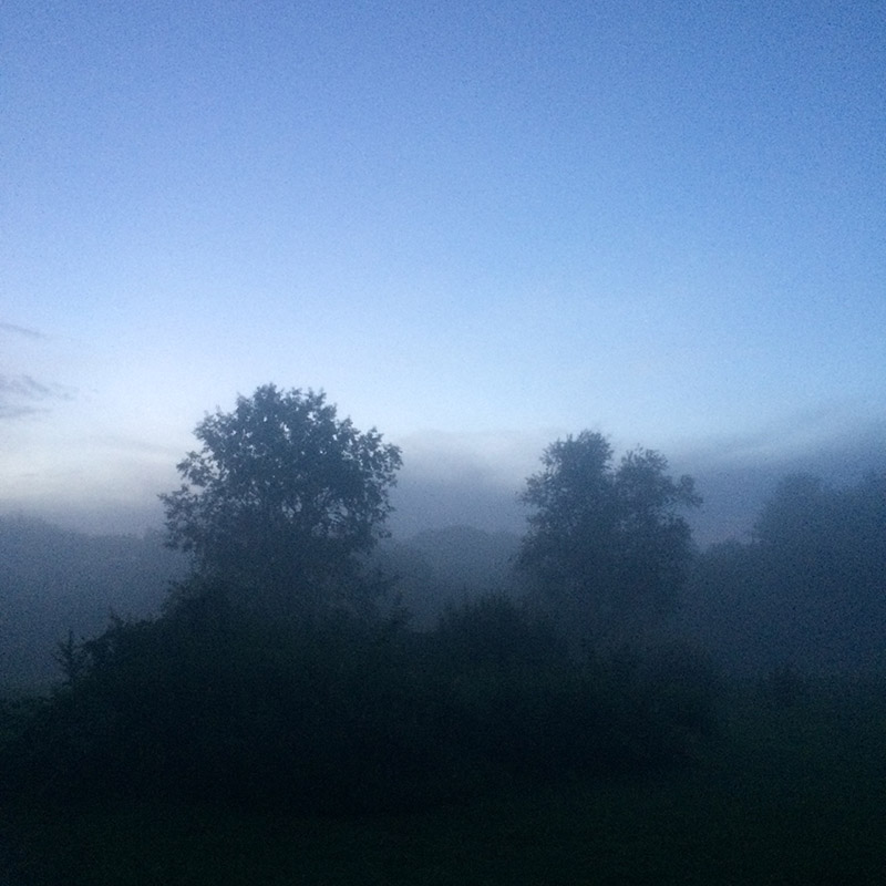 A misty evening in New Hampshire - copyright John Bennett